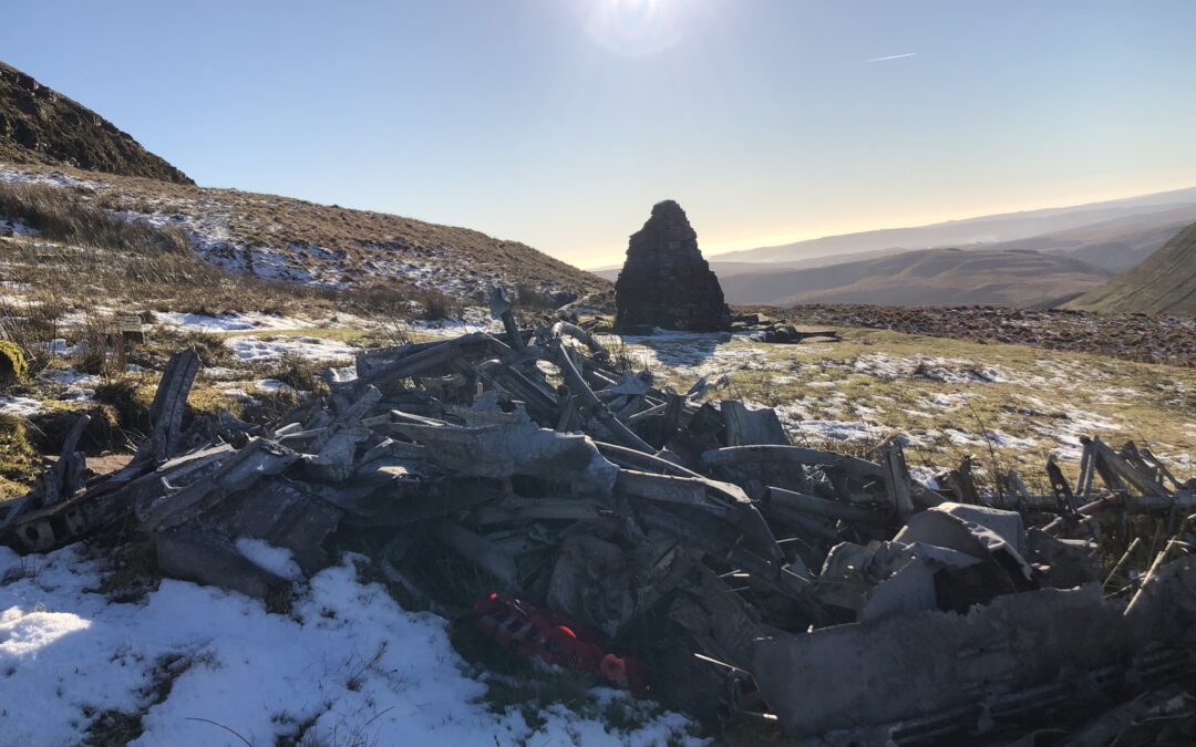 Bomber crash site in the Brecon Beacons Welsh Marches Cottages Bomber crash site in the Brecon Beacons Welsh Marches Cottages